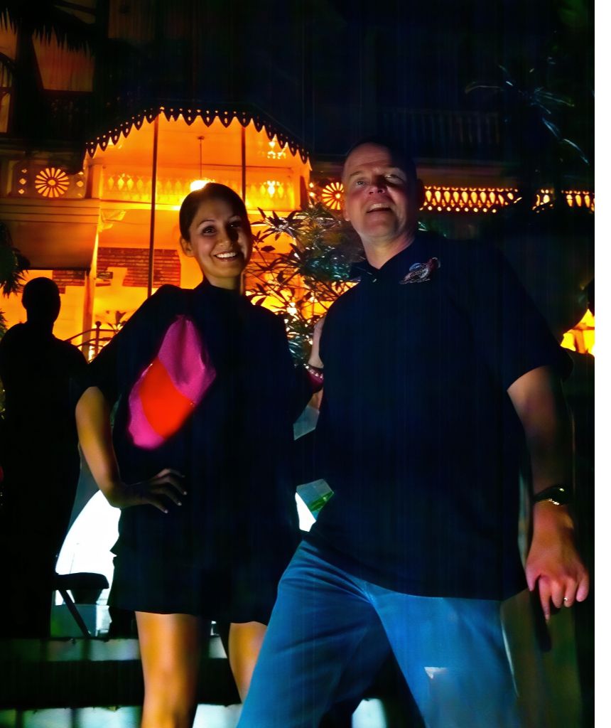 Dan Foote and daughter, Cecilia, outside the Hotel circa 2011. Photo courtesy of Daniel Foote.