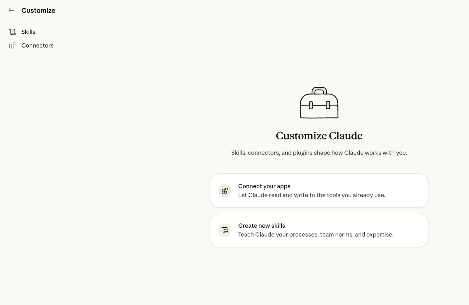 Screenshot of the Claude.ai interface with the left sidebar visible, highlighting the
